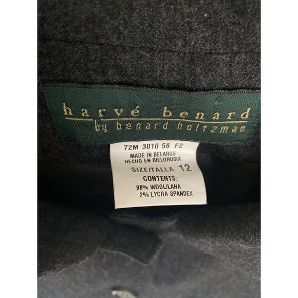 Harvé Benard Tailored Wool Jacket Buttoned Parisian Academia Scandi Grannycore - Picture 6 of 6